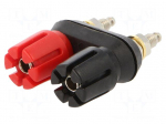 Laboratory connector: 4mm banana | socket | 60VDC | 30A | double