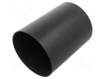 Heat shrink cap | glued | 100mm | black | crosslinked polyolefin POX