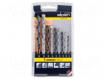Drill set | plastic cassette | concrete,metal,wall,steel | 9pcs.