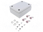 Enclosure: multipurpose | X: 150mm | Y: 200mm | Z: 80mm | KX | steel | IP66