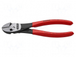 Pliers | side,cutting | handles with plastic grips | 180mm