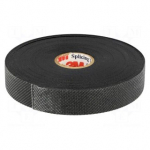 Lint: iseliituv | must | 19 mm | P: 9,15 m | Thk: 0,76mm | 1000%