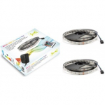 V&auml;rviline RGB 150LEDs 12V LED-riba komplekt puldi ja juhtseadmega. Pikkus 5+5=10 meetrit