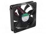 Fan: DC | axial | 24VDC | 120x120x25mm | 158m3/h | 40.5dBA | ball | 2700rpm