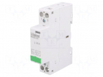 Contactor: 2-pole installation | 20A | 24VAC,24VDC | NO x2 | IKD