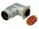 Connector: M23 | socket | PIN: 17 | male | soldering | angled 90&deg; | IP65