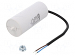 Capacitor: polypropylene | motors, run | 80uF | Uoper: 400VAC | &plusmn;5%