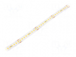 LED tape | white warm | 2835 | LED/m: 180 | 10mm | white PCB | IP20 | 8W/m