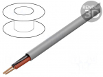 Wire | 2x16AWG | unshielded | 300V | 100m | Cu | stranded | grey | CPR: Eca