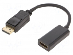 Adapter | DisplayPort plug,HDMI socket | DisplayPort 1.2 | 100mm