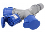Connector: AC supply | socket | female | 16A | 230VAC | IEC 60309 | IP44