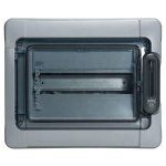 Plexo3 cabinet 12 modules surface mounting IP65 IK09 with PE+N terminal blocks