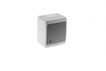 BETA cross switch surface grey IP44