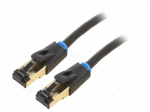 Patch cord | S/FTP | Cat: Cat 8 | RJ45 plug,both sides | OFC | 1m | PVC