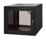 Komutācijas sienas skapis 19"- 9U - 600mm MELNS