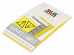 Safety sign | self-adhesive folie | W: 40mm | H: 79mm | yellow