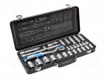 Wrench-set | 6-angles,socket spanner | 1/2" | 29pcs.