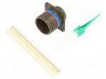 Connector: military | socket | male | PIN: 37 | straight | crimped | 5A