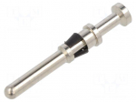 Contact | male | copper alloy | nickel plated | 0.75&divide;1mm2 | crimped