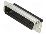 Connector: D-Sub HD | black | plug | male | Plating: gold-plated