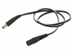 Cable | 2x0.5mm2 | DC 5,5/2,1 socket,DC 5,5/1,7 plug | straight