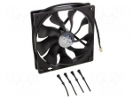 Fan: DC | axial | 12VDC | 140x140x25mm | 22.19dBA | HDB | 600&divide;1300rpm