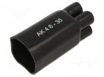 Cable breakout | 35/12mm | black | Diam.after shrinking: 16/5mm | AK