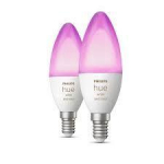 Philips Huebaltie + krāsainie toņi 4W B39 E14 gudrā spuldze EU 2p 929002294205 8719514356719
