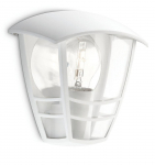PHILIPS Creek wall lantern white 1x60W 230V base gaismeklis