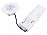 Lamp: LED emergency luminaire | RoundTech | IP44 | white | 0.3W | 150lm