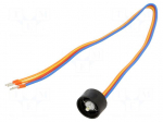 Contact block | 84 | IP40 | cables | 300mm | Contacts: NO | 24VDC | 10mA