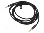 Cable | Jack 3.5mm 3pin plug,both sides | 5m | Plating: gold-plated