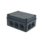 S-BOX box surface mounting IP65 150x110x70mm with glands black UV