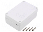 Enclosure: multipurpose | X: 120mm | Y: 80mm | Z: 60mm | ZP | ASA | white
