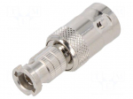 Adapter | BNC female,HD-BNC male | Insulation: PTFE | 75&Omega; | brass