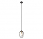 Trio-Lighting Grid  1-pc 16 cm E27 matt black piekaramā lampa