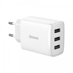 Baseus Compact Wall Charger 3 x USB / 17w