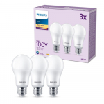 PHILIPS LED 100W A67 E27 Silti balta 2700K matēta 3 gab spuldze 8719514451391 929002306873