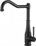 Kitchen faucet with rectangular spout