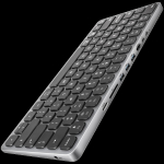 AXAGON HMC-KB keyboard USB-C 5Gbps with HUB, microSD/SD, 3x USB-A, HDMI 4K/60Hz, PD 100W, Audio, US layout