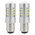 Autolambid, Mootorratta ja traktori valgustid // Auto LED-pirnid ja komplektid // Żar&oacute;wki led canbus 3030 24smd 1157 bay15d p21/5w white 12v 24v amio-01438