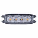 Autolambid, Mootorratta ja traktori valgustid // LED t&ouml;&ouml;tuled autodele ja eritehnikale // Lampa błyskowa ostrzegawcza płaska 4 led r65 r10 12-24v amio-02298