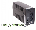 1200 VA / 720W  Line-Interactive UPS, LED, battery 2*7 AH