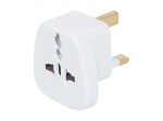 Elektrimaterjalid // Elektri laiendid, Pikendusjuhtmete, hajutuste ja UK ja USA adapterite komplekt // 1314# Wtyk sieciowy wtyk uk/gniazdo uniwersalne białe