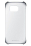 Back panel cover Samsung  Galaxy S6 Edge Clear Cover EF-QG925BSE Silver