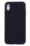 Back panel cover Evelatus Apple iPhone Xs Max Premium Soft Touch Silicone Case Black