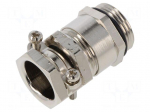 Cable gland | PG13,5 | IP55 | brass | metallic | Resistance to: UV rays