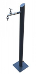 Dārza hidrants, krāsots melns, 1/2" hromēts gala ventilis Dārza hidrants 1/2", ar hromētu gala ventili