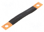 Braids | insulated earthing tape | W: 16mm | 16mm2 | &Oslash;1: 9mm | &Oslash;2: 9mm
