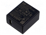 Power supply: switching | mains,plug-in | 5VDC | 2.4A | 12W | 82%
